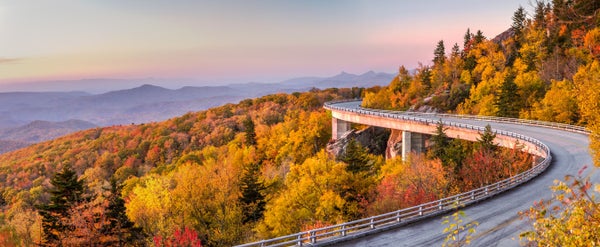 Blue Ridge Parkway in autumn.