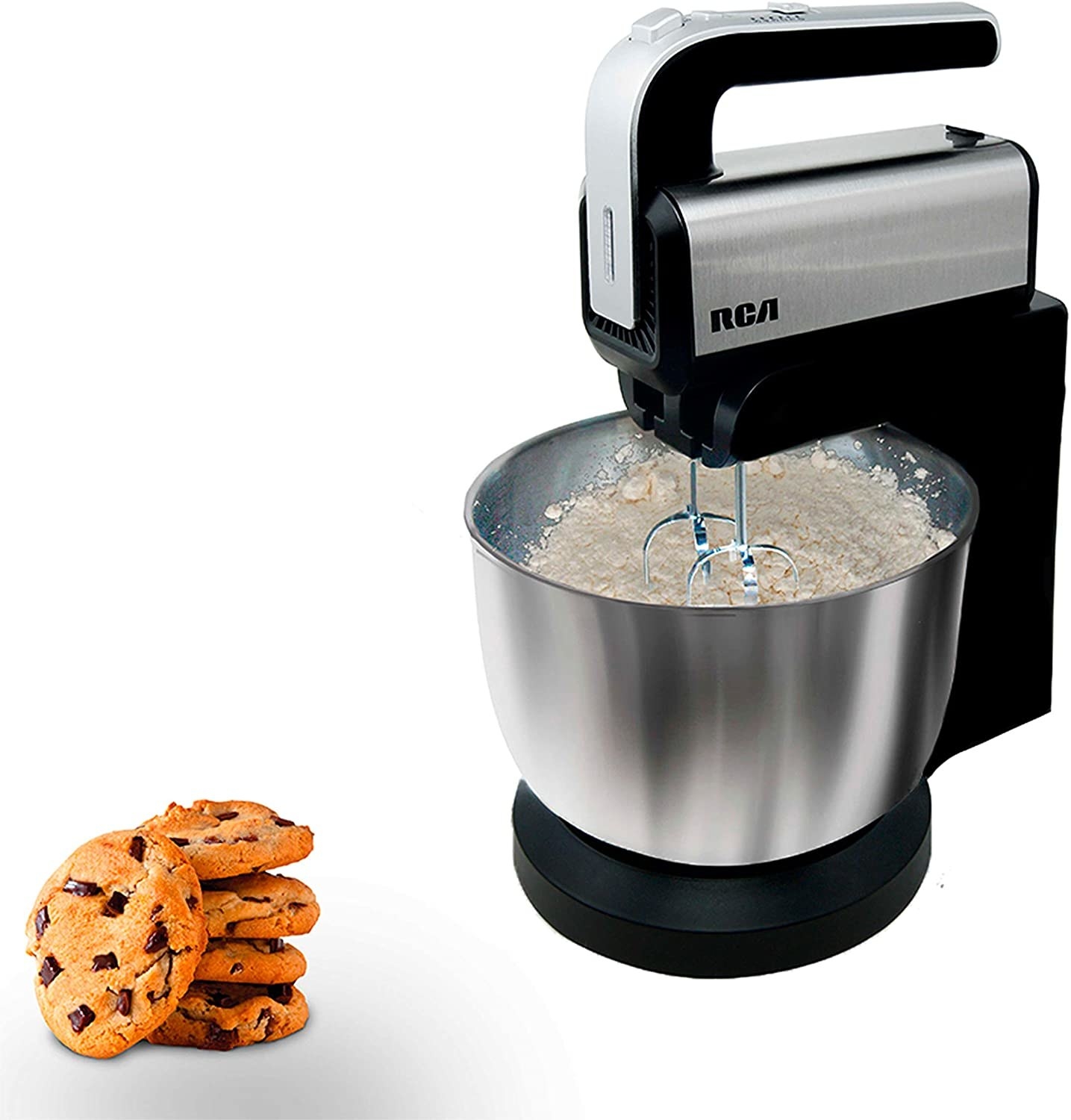 Batidora de pedestal y galletas
