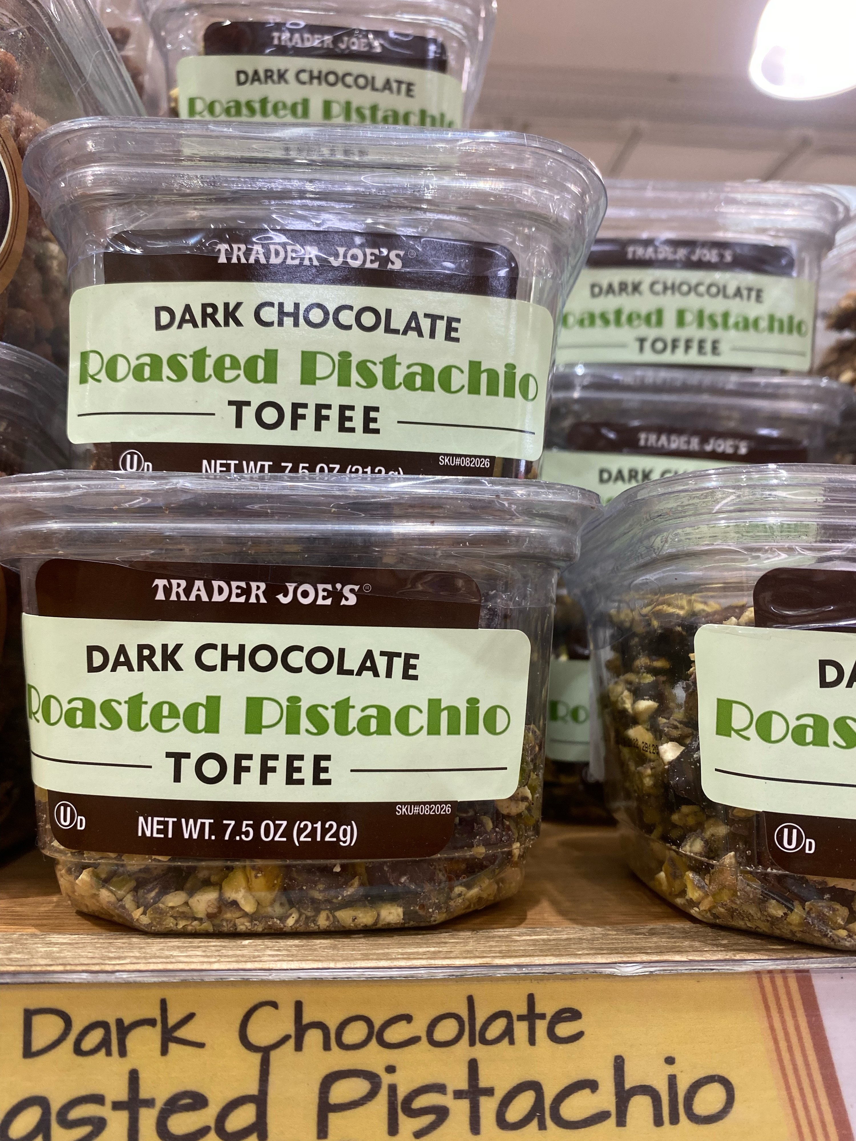 Dark Chocolate Roasted Pistachio Toffee