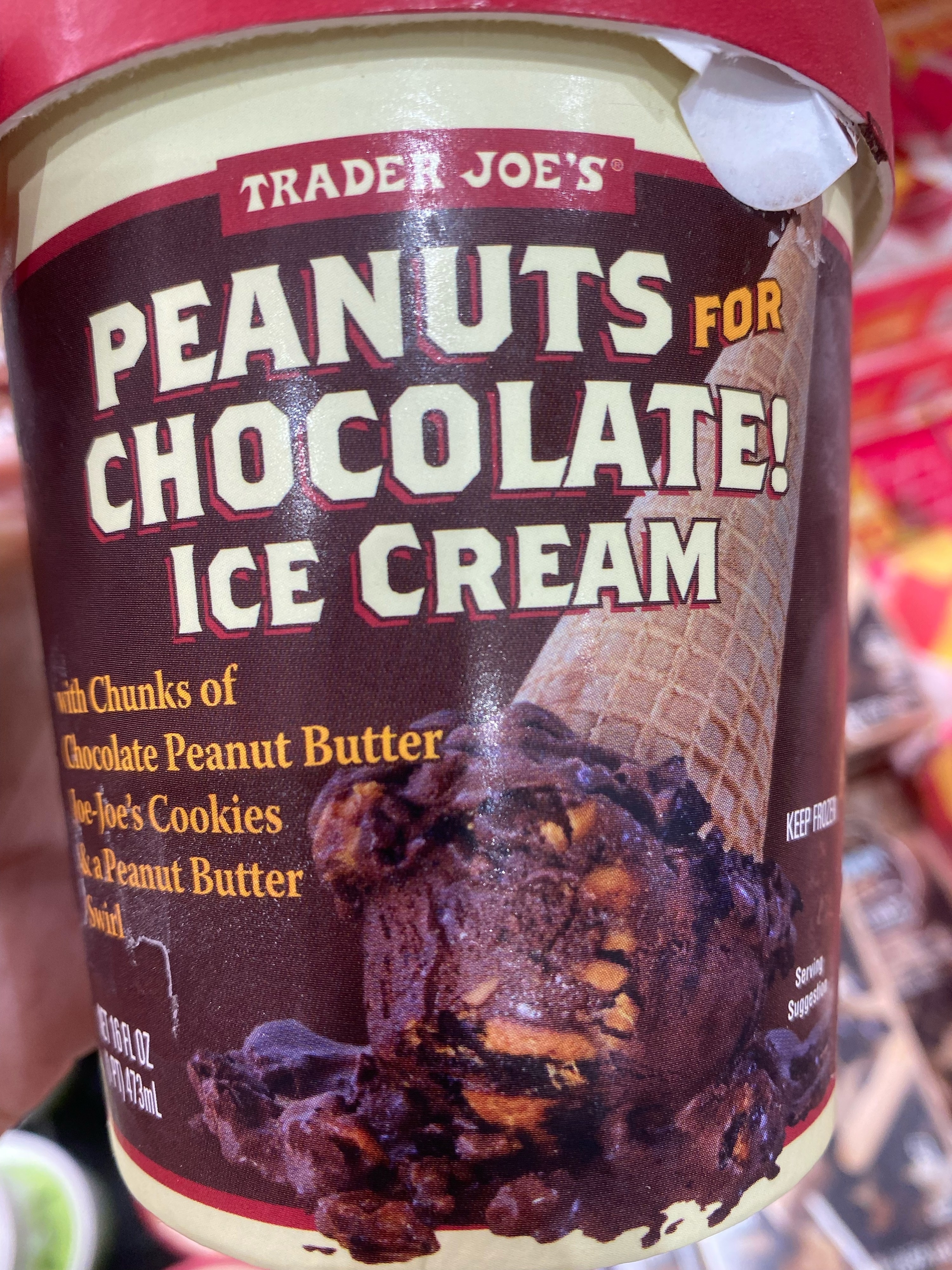 Peanuts For Chocolate! Ice Cream