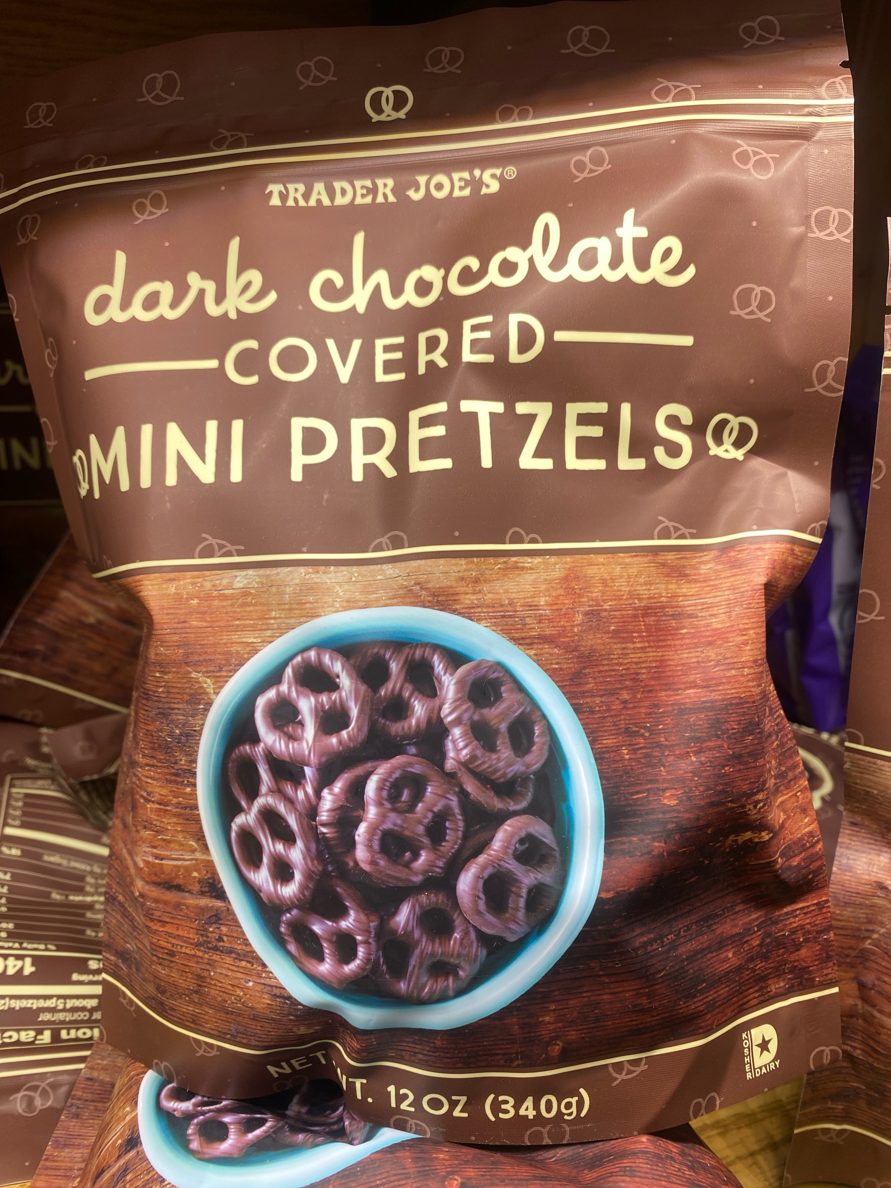 Dark Chocolate Covered Mini Pretzels