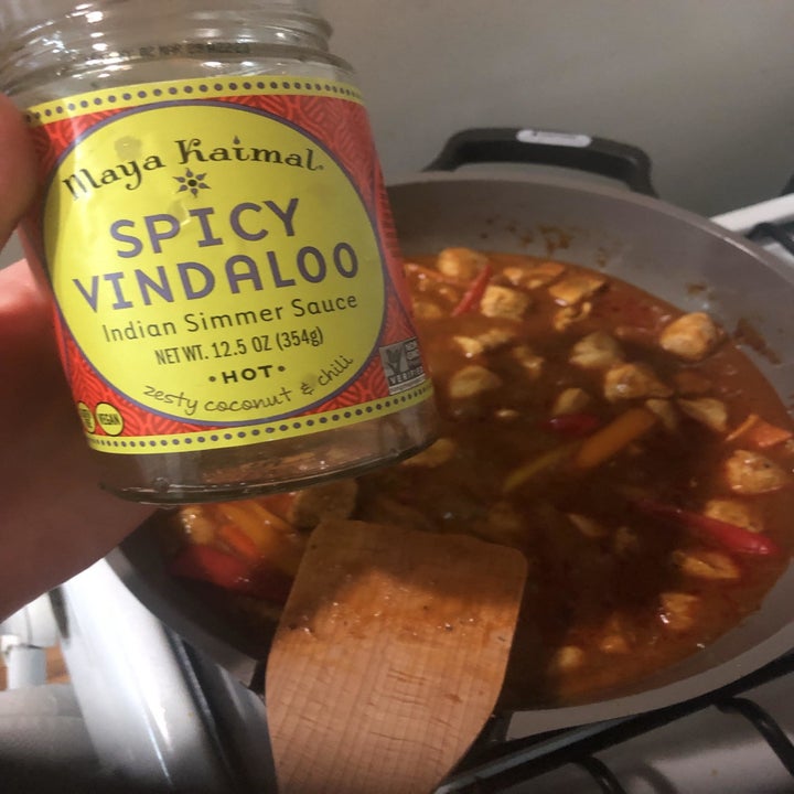 empty sauce jar with pan underneath