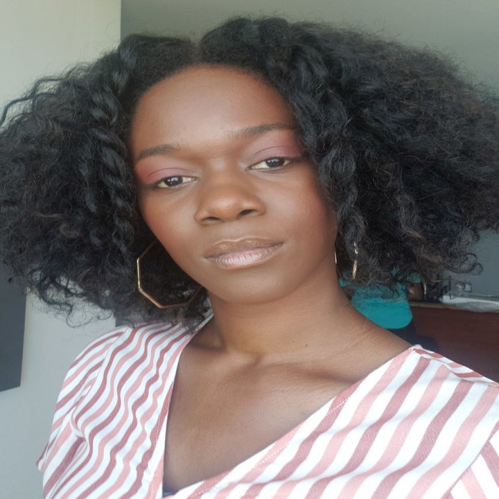 the same editor wearing the makeup from the palette