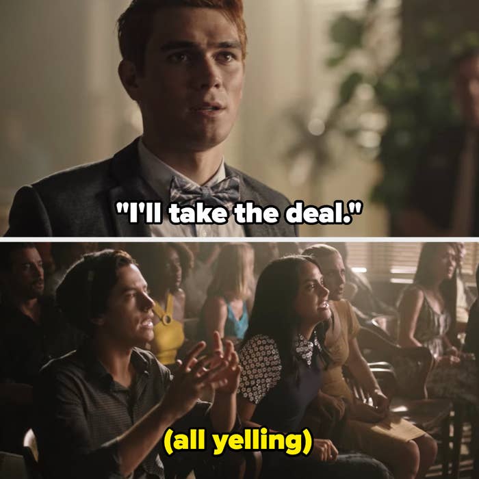 Archie: "I'll take the deal," Veronica Betty and Jughead all yell