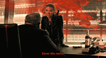 Natasha saying &quot;sever the nerve then slamming her face against the table