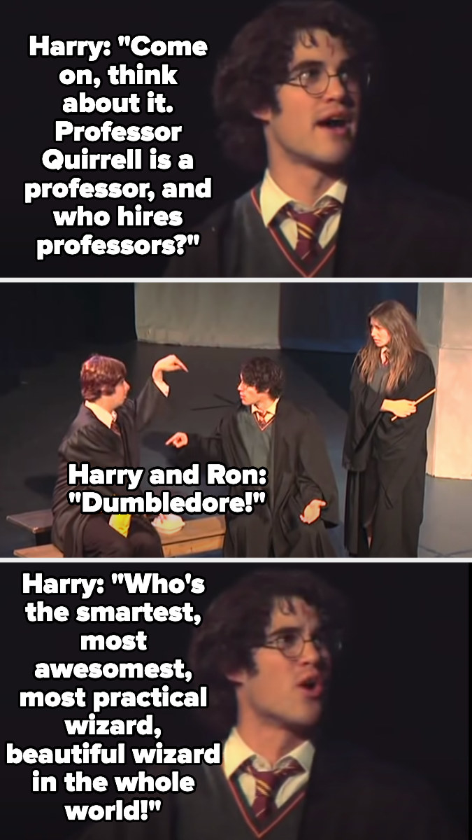 Harry calls Dumbledore the &quot;most awesomest, smartest, most practice, beautiful wizard&quot;