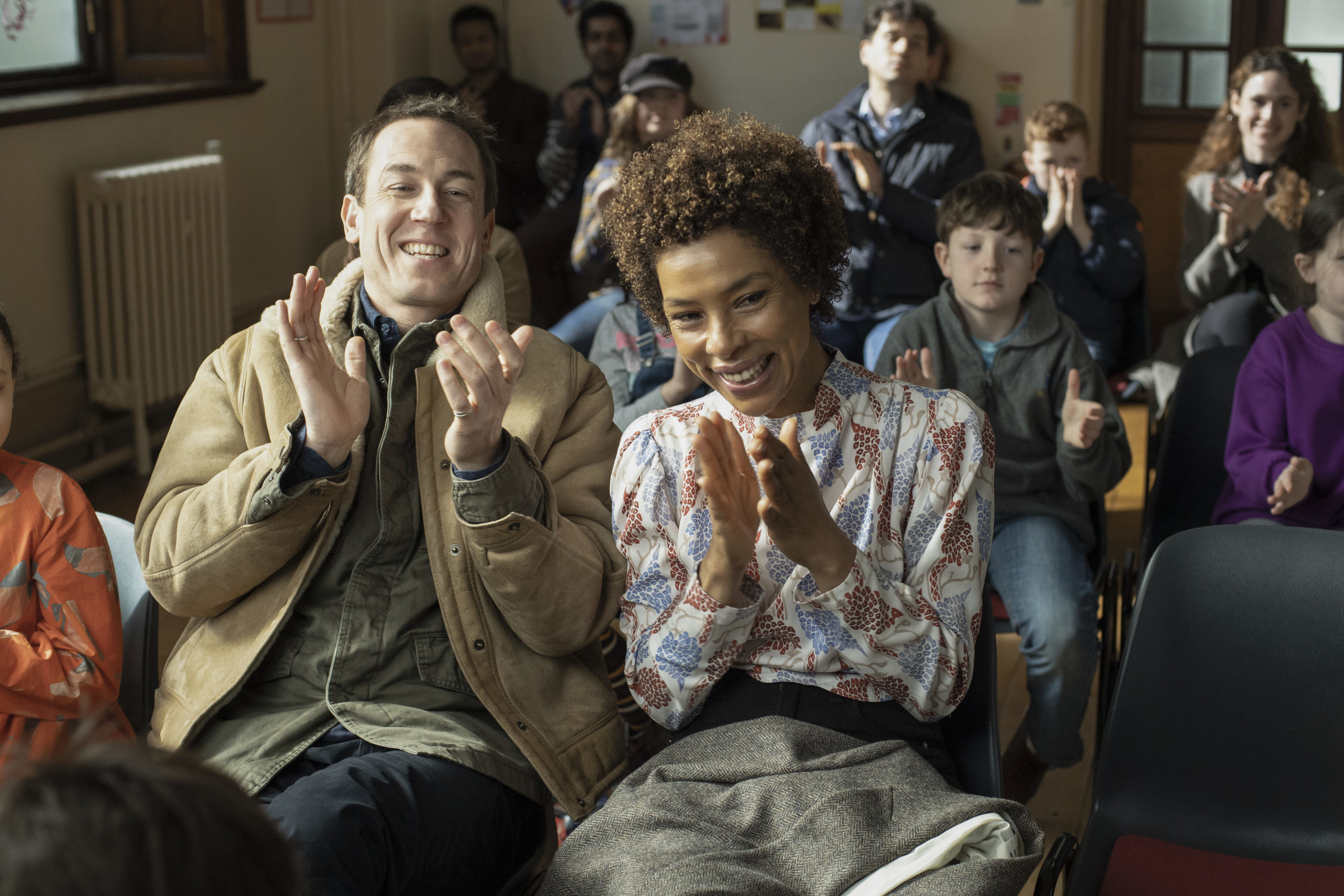 Sophie Okonedo and Tobias Menzies in Episode 8: “Second Embrace, With Hearts and Eyes Open”