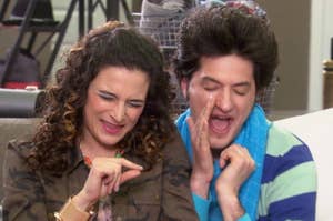 Jean-Ralphio (Ben Schwartz) and Mona-Lisa Saperstein (Jenny Slate) from Parks and Recreation