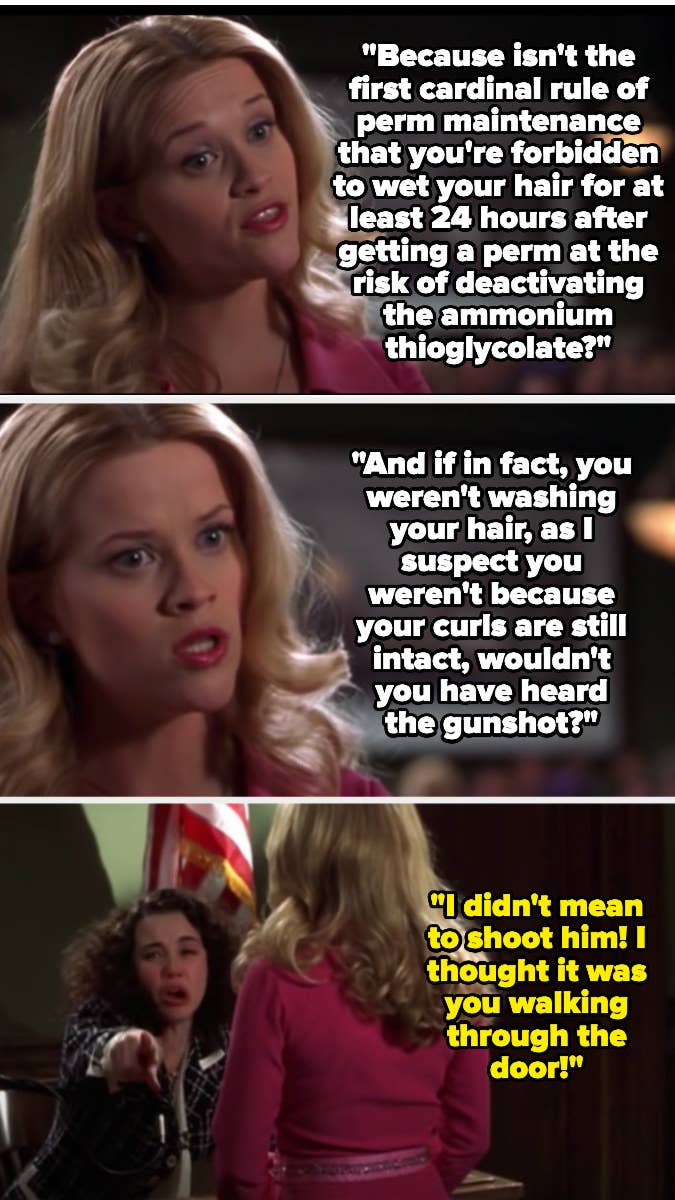 Elle mentions how you can't get your hair wet after a perm, and if she wasn't in the shower, then she must've heard the gunshot — Chutney admits she didn't mean to shoot her father, but actually Brooke