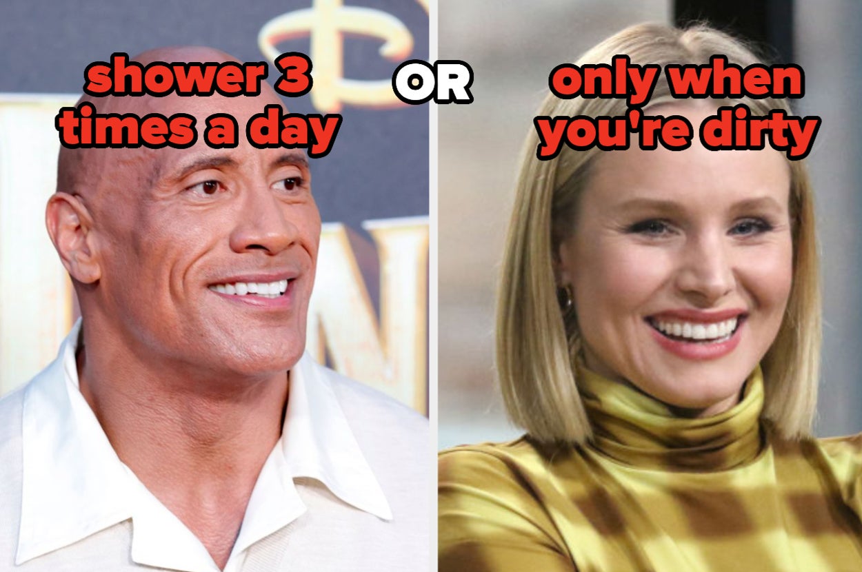 Do you shower 3 times a day or only when you're dirty
