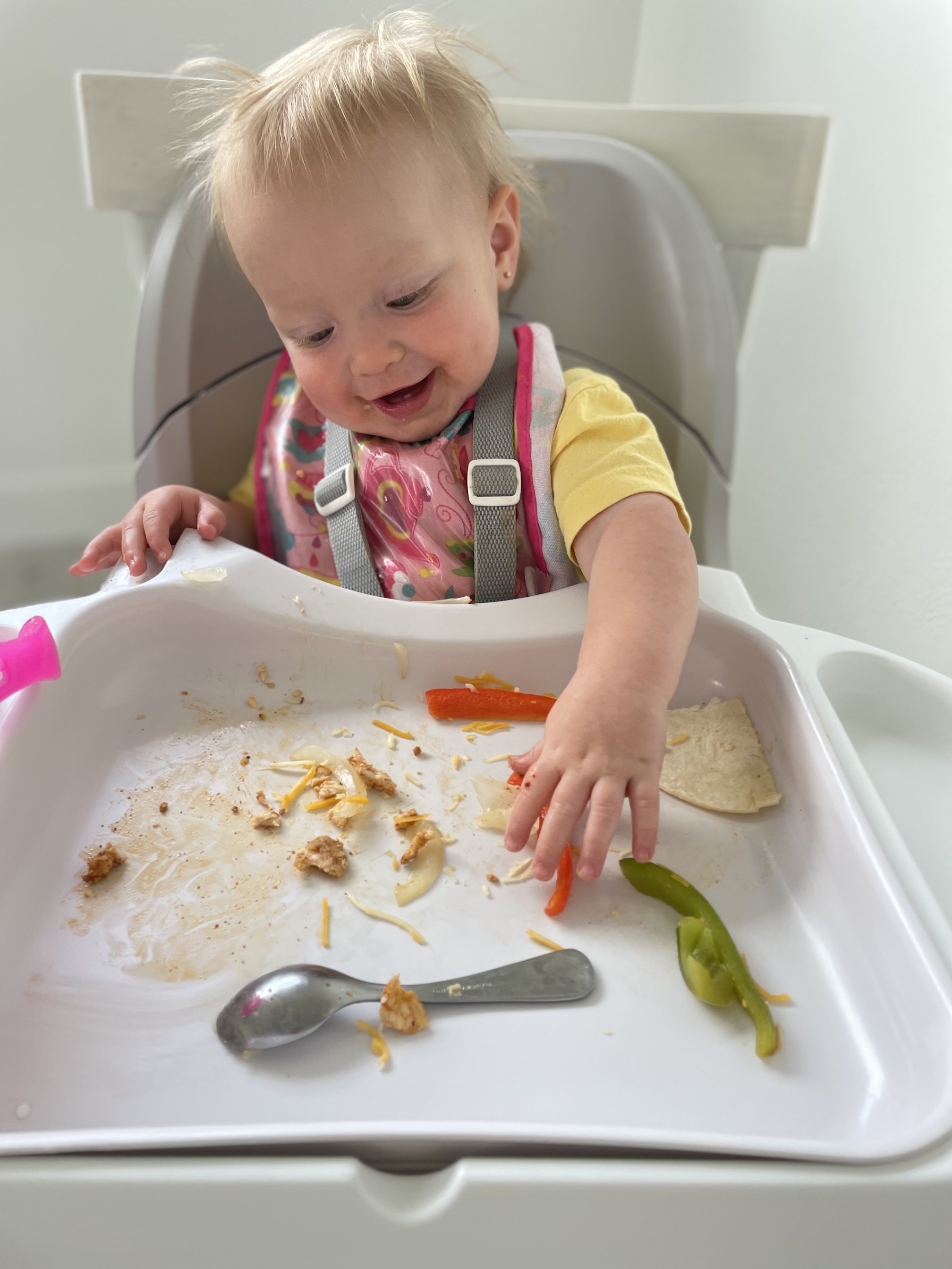 The author&#x27;s baby eating