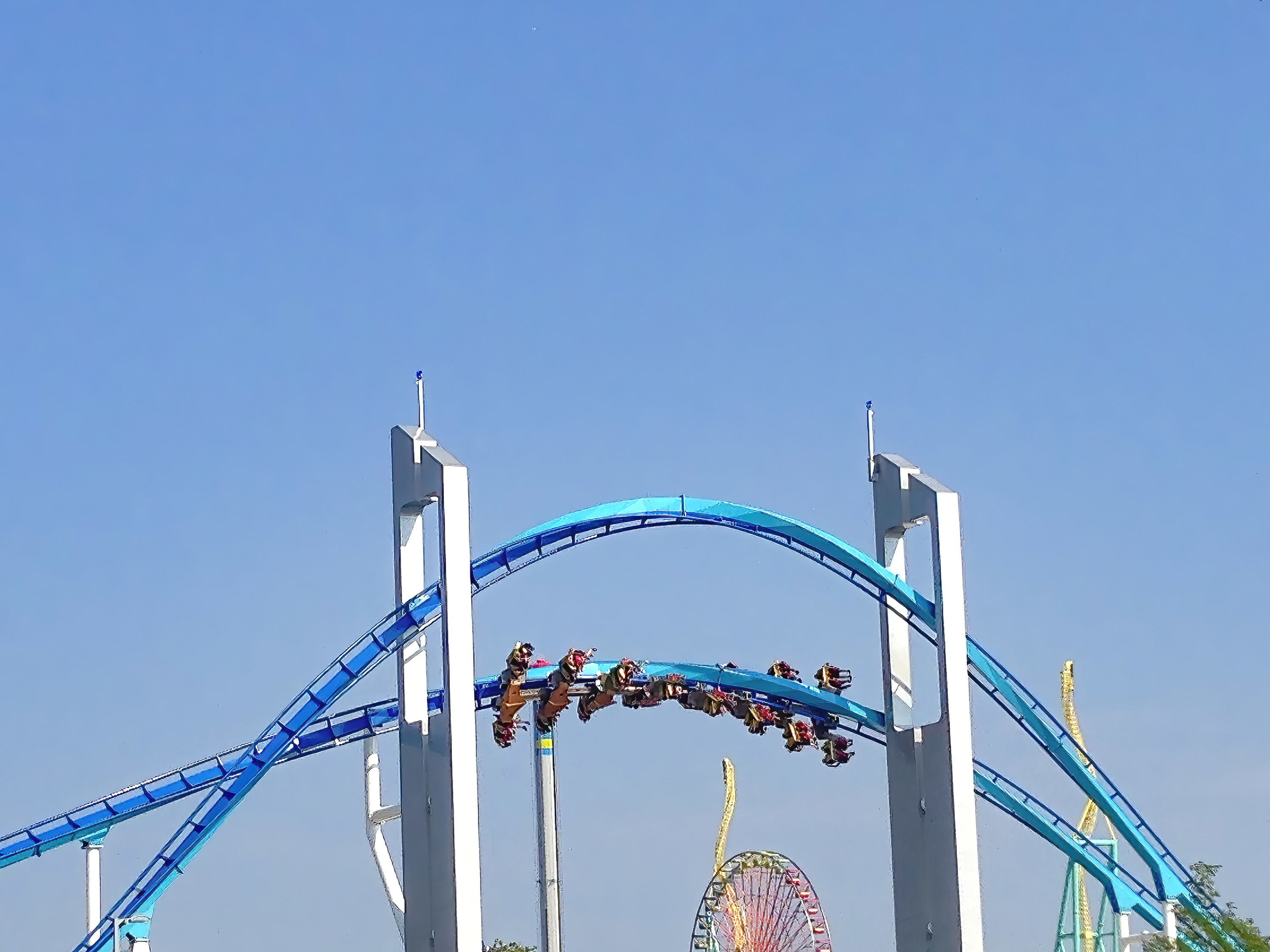 A rollercoaster at Cedar Point