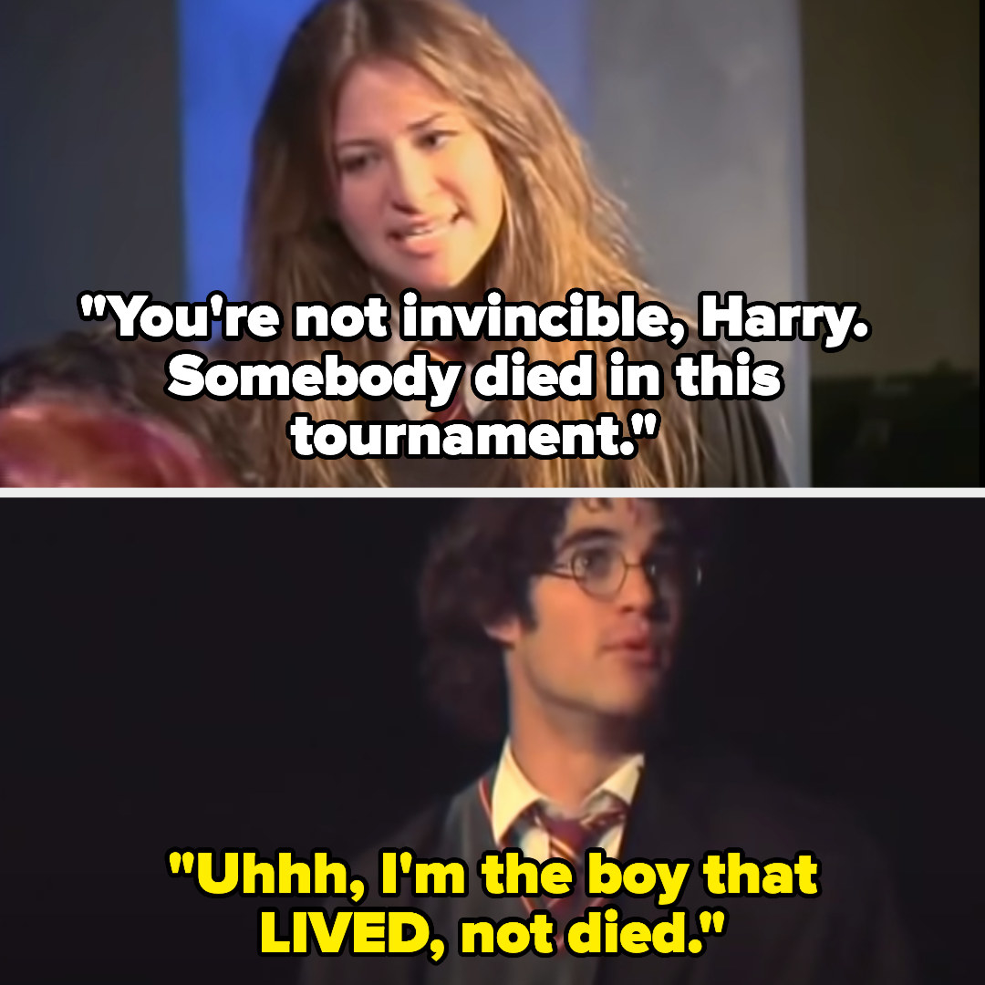 Hermione: &quot;you&#x27;re not invincible, Harry, someone died in this tournament&quot; Harry: &quot;Uhhh, I&#x27;m the boy that LIVED, not died&quot;