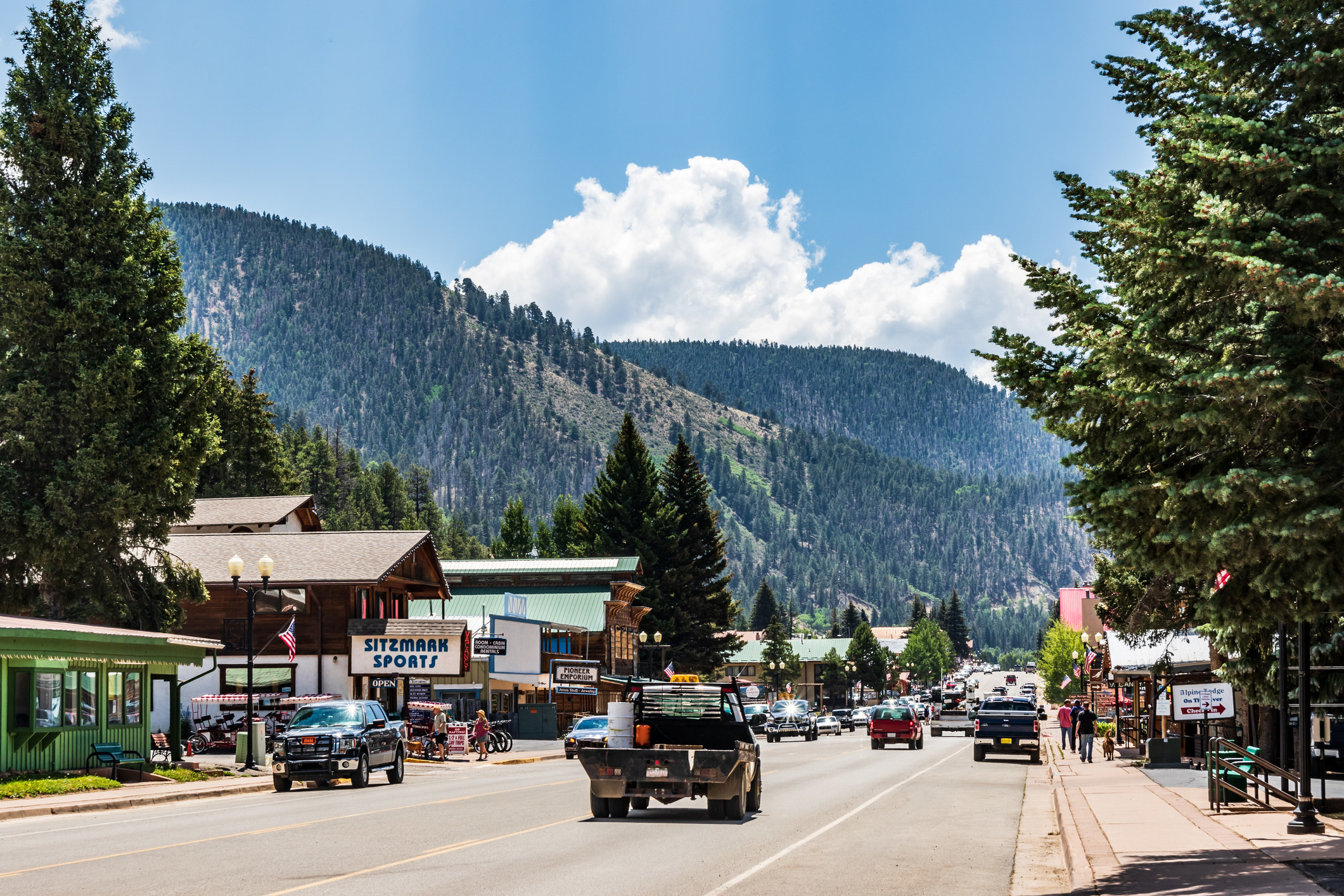 Downtown Red River, NM.