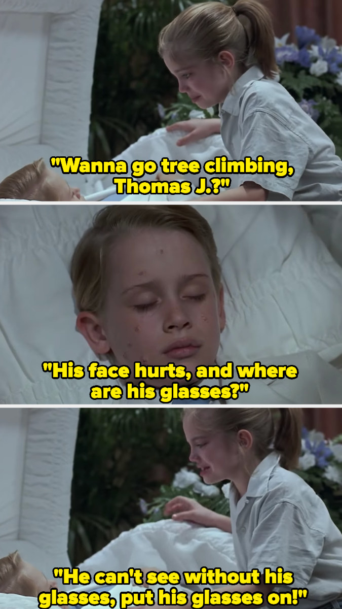 Vada asks where Thomas&#x27;s glasses are