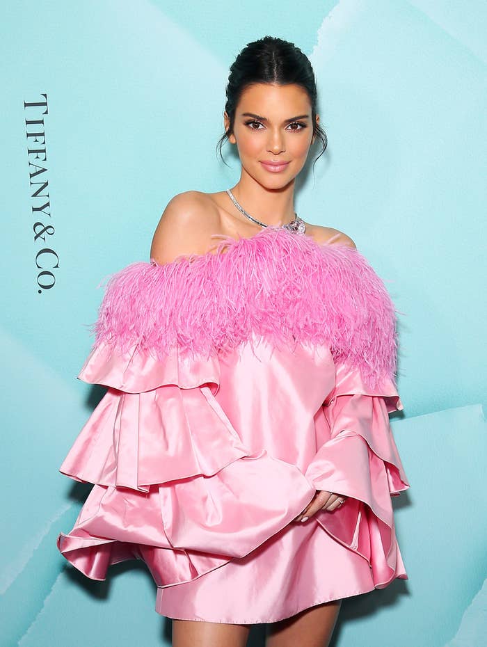 Kendall Jenner is pictured at a Tiffany &amp;amp; Co. store launch