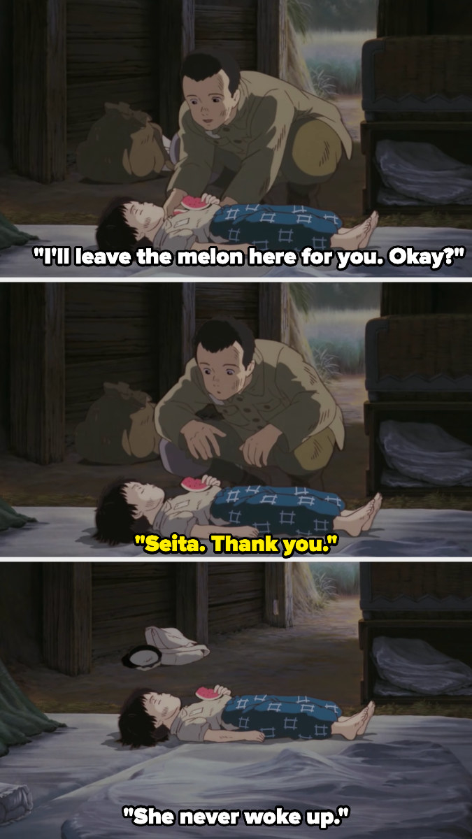 Setsuko dies after going to sleep