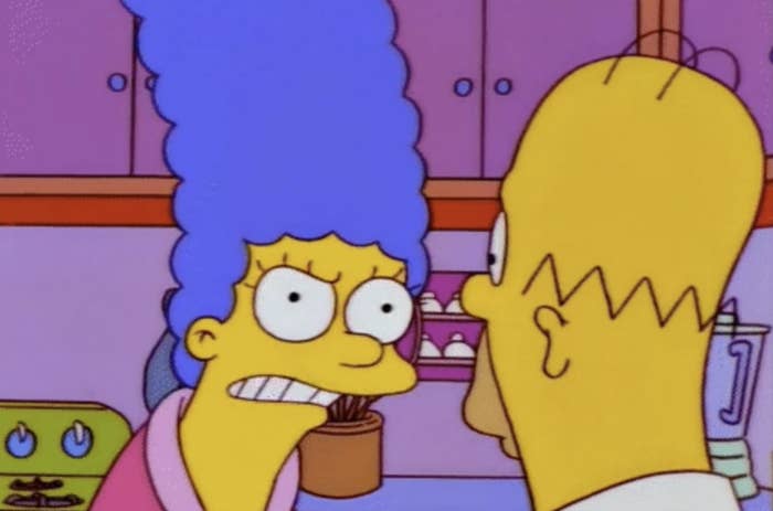 Marge Simpson going off on Homer