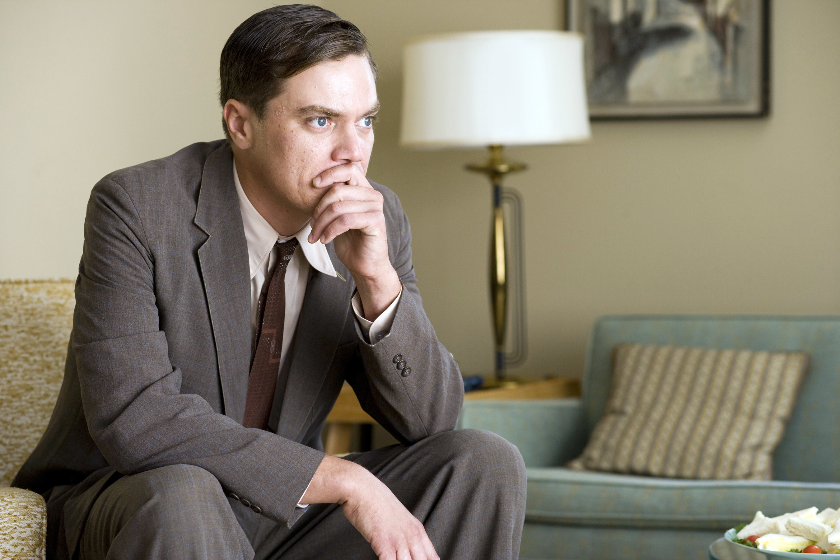 Michael Shannon thinking carefully while sitting