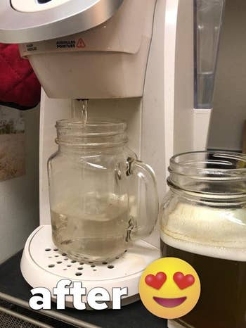 clear water coming out of the keurig