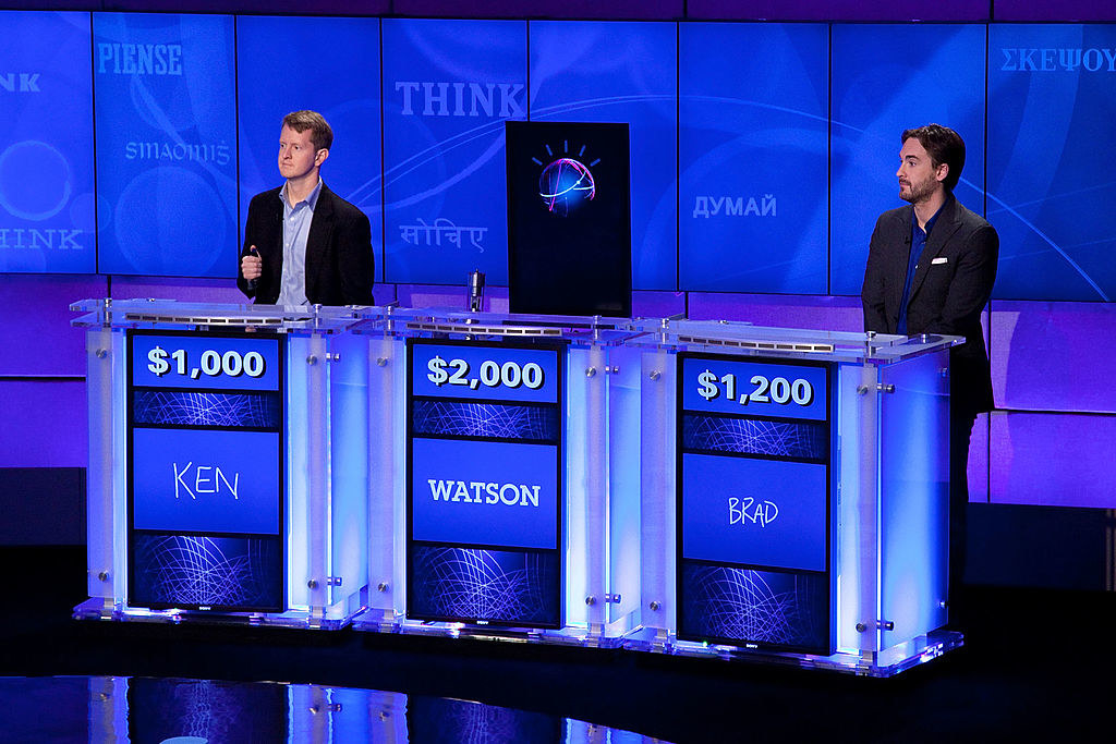 competitors play jeopardy against watson