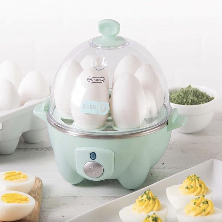 the rapid egg cooker in mint green