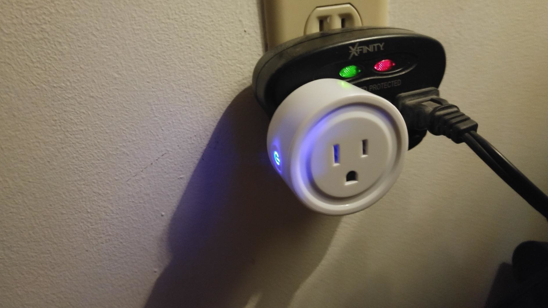 reviewer image of a round smart plug