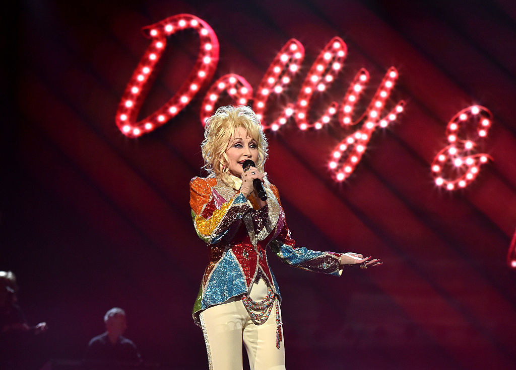 Dolly Parton performs onstage during the 51st Academy of Country Music Awards