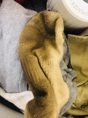 Dirty brown sock