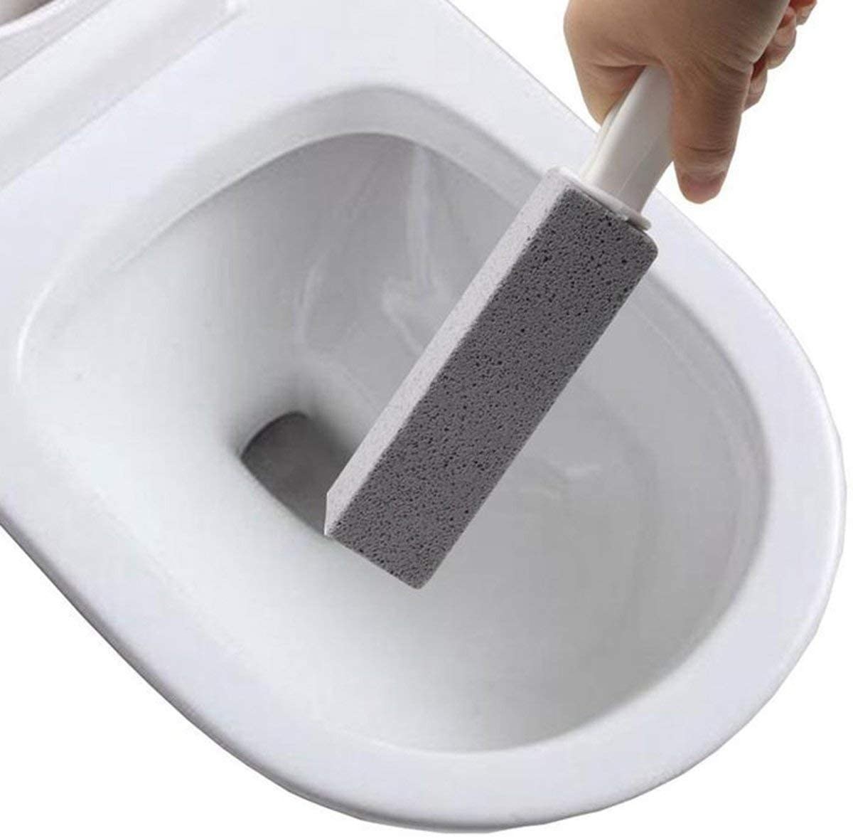 cepillo de piedra pómez para limpiar taza del baño