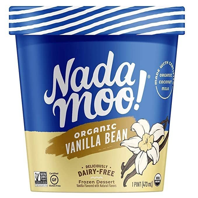 pint of vanilla bean nada moo ice cream