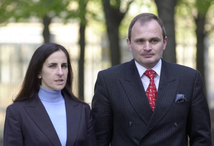 The Major and his wife Diana on their way to court