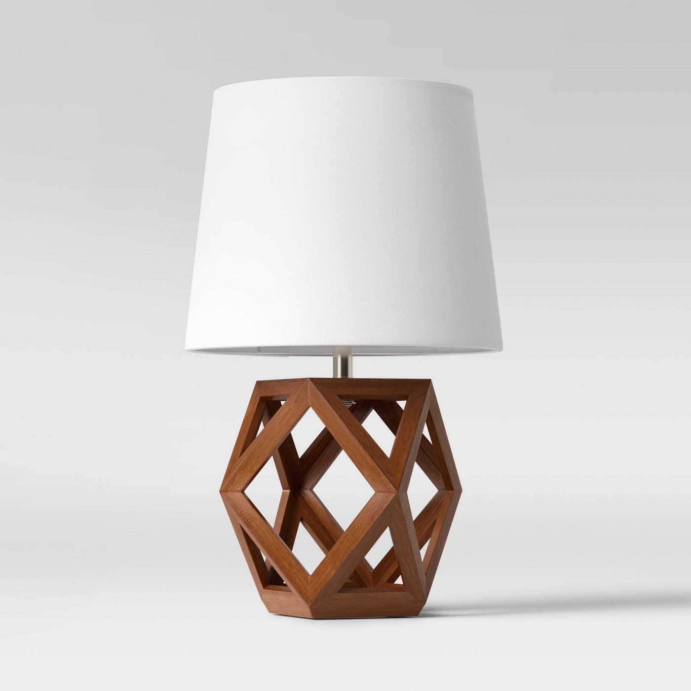 the wooden geometric lamp