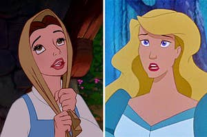 belle on the left and odette from swan lake on the right