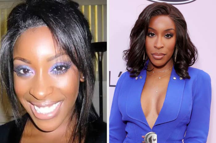 Jackie Aina in 2009 and in 2021