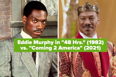 Eddie Murphy in "48 Hrs." vs. "Coming 2 America"