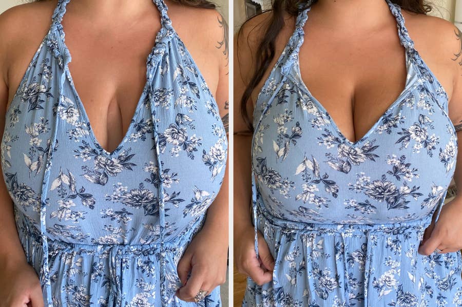 Can your strapless bra do this?! 😱 Check out this amazing before and after  of the beautiful @xoxo__betti in the Misses Kisses Shallow
