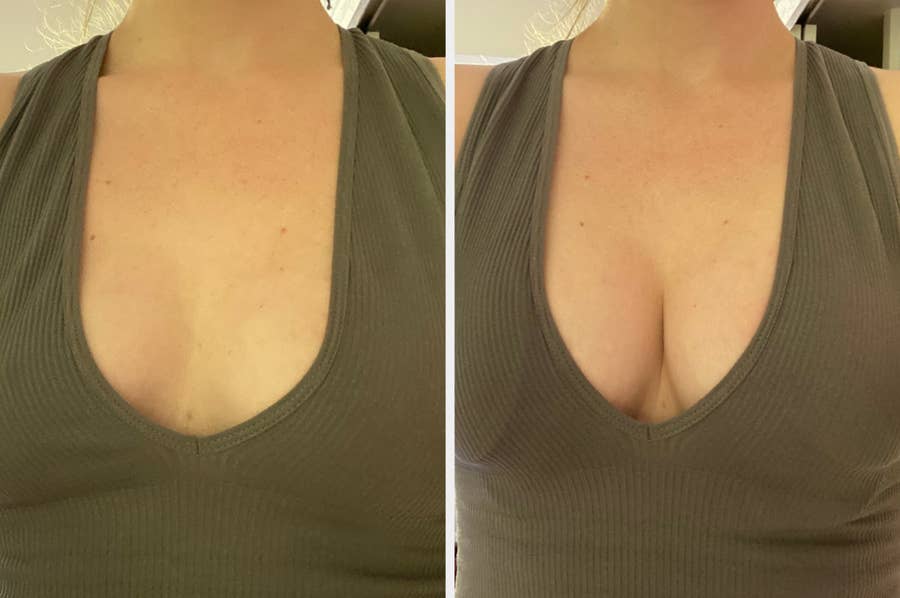 How to Give Yourself Cleavage with No Bra