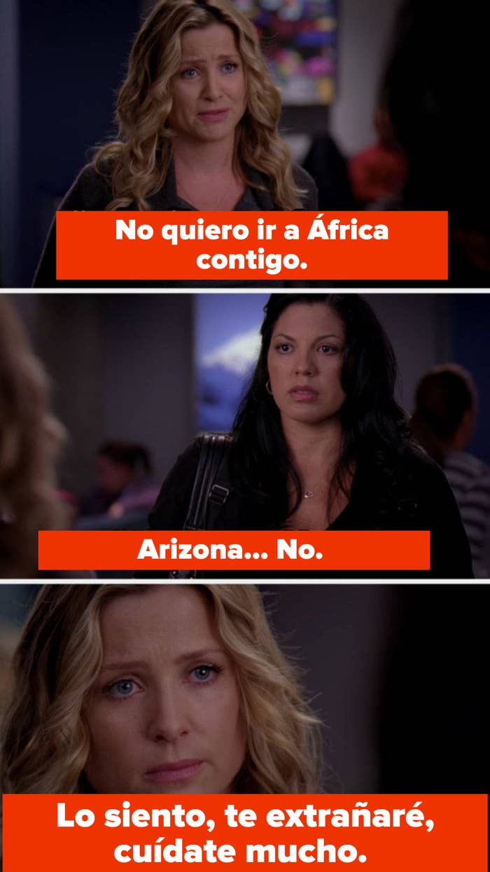 Arizona breaking up with Callie in an airport in &quot;Grey&#x27;s Anatomy&quot;