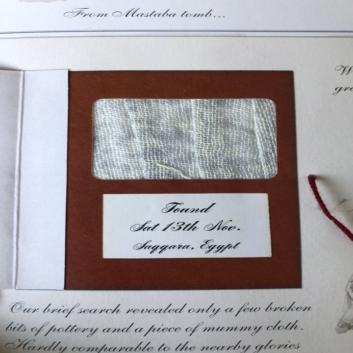 A mummy cloth specimen in Egyptology 