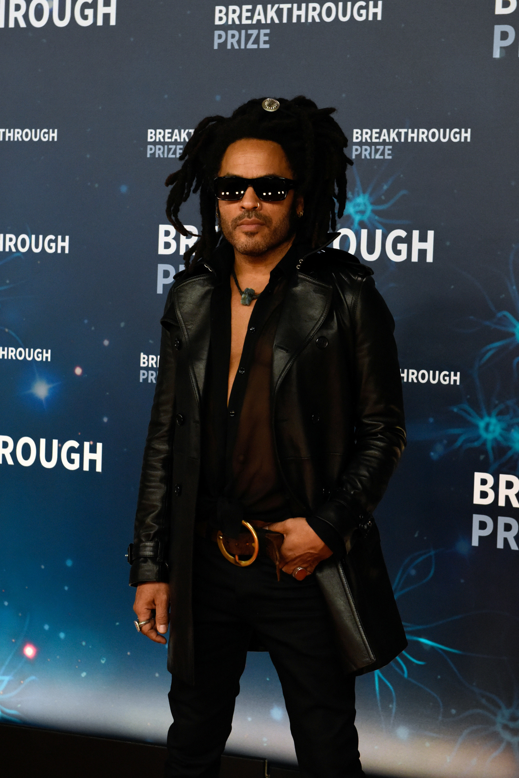 Lenny Kravitz is pictured at a red carpet event