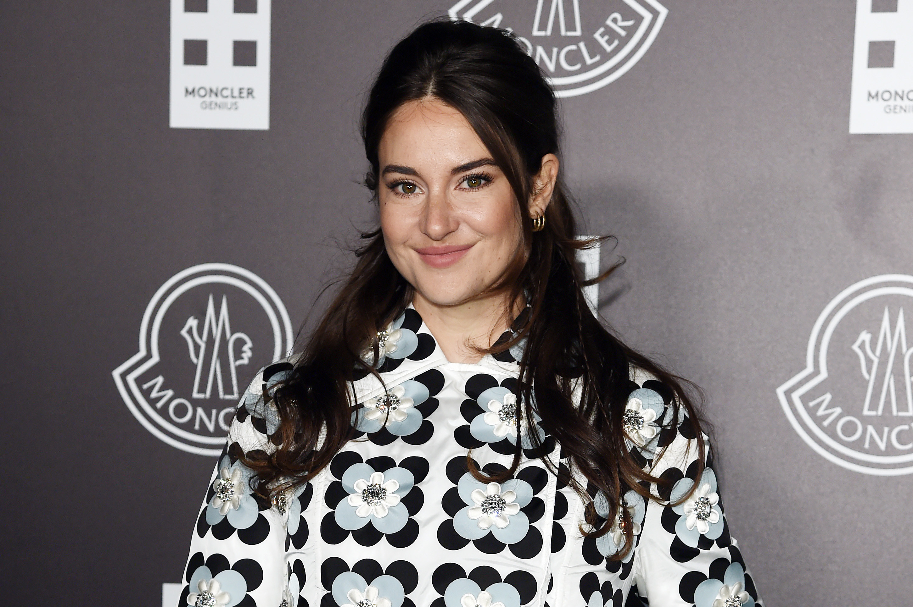 Shailene Woodley is photographed at a fashion show in Milan, Italy