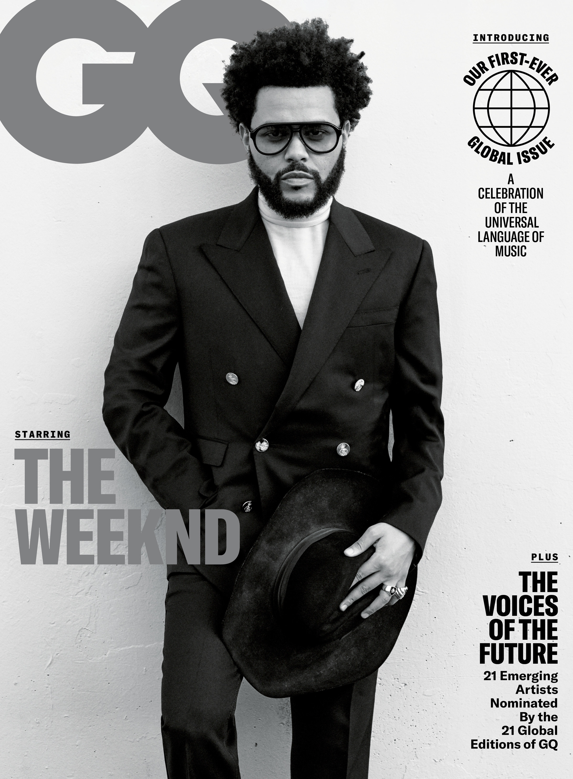 The Weeknd poses on the cover of GQ for its September issue