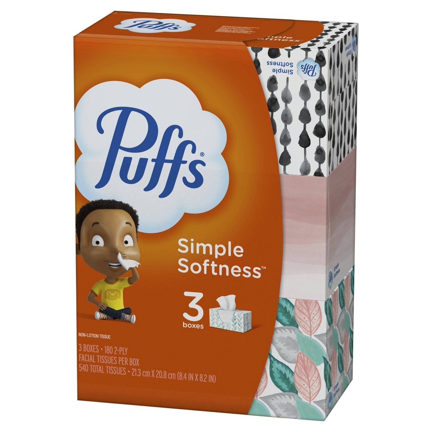 the box of Puffs simple softness
