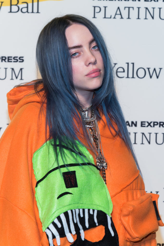 Billie on a red carpet