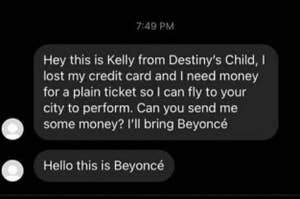 people pretending to be beyonce and kelly from destiny's child