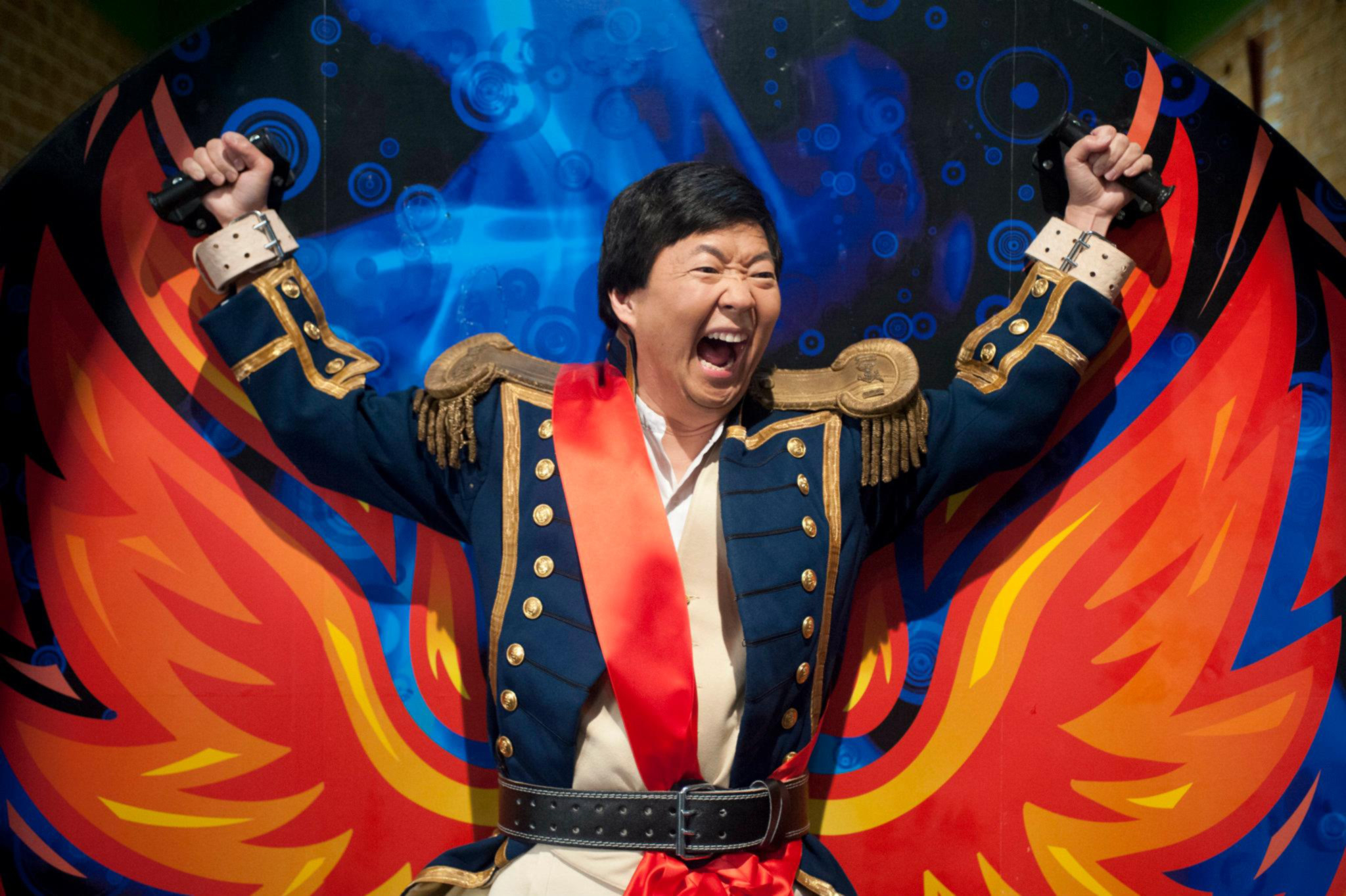 Ken Jeong as Ben Chang in a soldier&#x27;s suit