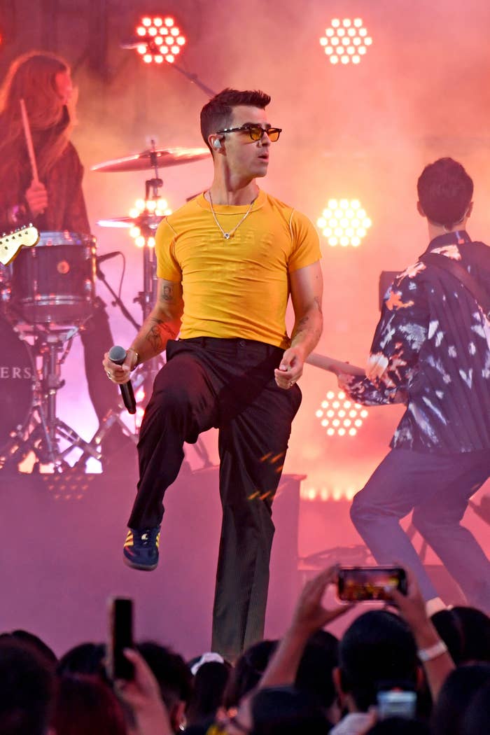 Joe dancing on stage