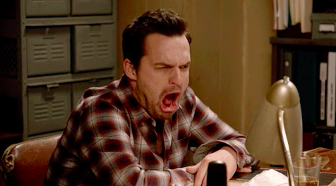 Nick Miller from &quot;New Girl&quot; looking disgusted
