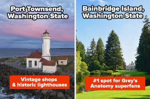 Various towns in Washington State